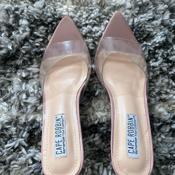 Nude Clear Band Heels - Picture 3 of 4